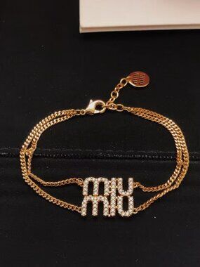 Miu Miu Double-layer letter bracelet